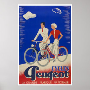 Affiche de cyclisme Impression de vélo Art de bicy
