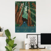 Affiche de cyclisme sur l'ancienne route de La Hon (Bureau à domicile)