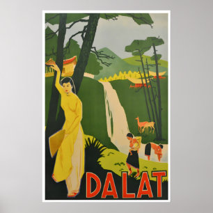 Affiche de Dalat Vietnam Voyage Impression d'Art v
