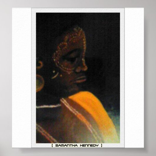 affiche de dame africaine (Devant)