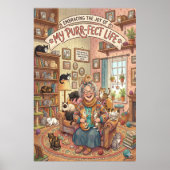 Affiche de Dame aux Chats Folle - Impression Mural (Devant)