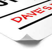 Affiche de danger - personnaliser ! (Coin)