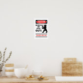 Affiche de danger - personnaliser ! (Cuisine)