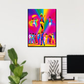 Affiche de danse Bravo (pop art) (Bureau à domicile)