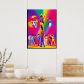 Affiche de danse Bravo (pop art) (Cuisine)