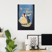 Affiche de danse flamenco espagnole pour voyage en (Bureau à domicile)