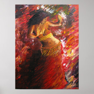 Affiche de danseuse du ventre