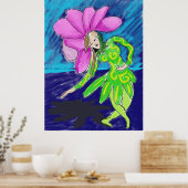 Affiche de danseuse Fleuriste (Cuisine)