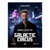 Affiche de David Guetta - Galactic Circus (Devant)