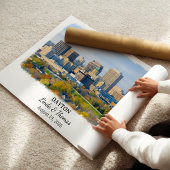 Affiche de Dayton Ohio, Aquarelle, Sur mesure