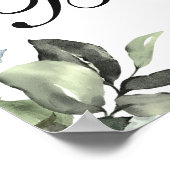 Affiche de décor pour Baby Shower Eucalyptus (Coin)