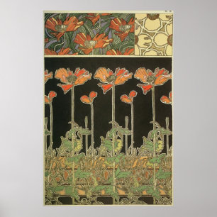 Affiche de Decoratifs de ~ d'Alphonse Maria Mucha