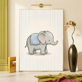 Affiche de décoration de chambre de bébé éléphant