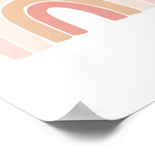 Affiche de décoration de nurserie arc-en-ciel neut (Coin)