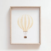 Affiche de décoration de nurserie de ballon à air