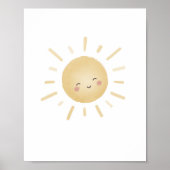 Affiche de décoration de nurserie neutre soleil ja (Devant)
