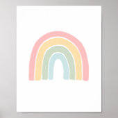 Affiche de décoration de nursery Arc-en-ciel Paste (Devant)