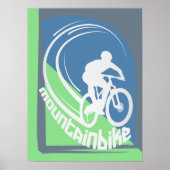 Affiche de décoration de vélo tout terrain VTT vél (Devant)