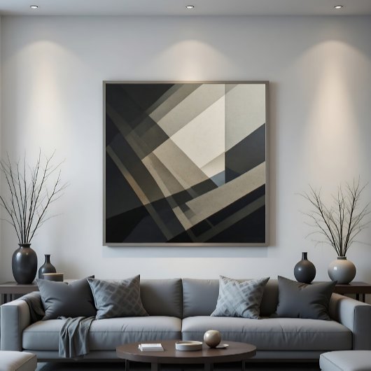 Affiche de décoration moderne abstraite élégante