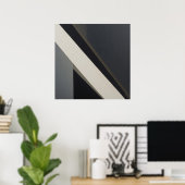Affiche de décoration moderne abstraite élégante (Bureau à domicile)
