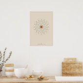 Affiche de décoration murale à rosette de géométri (Cuisine)