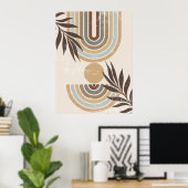 Affiche de décoration murale abstraite de feuille  (Bureau à domicile)