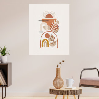 Affiche de décoration murale abstraite géométrique