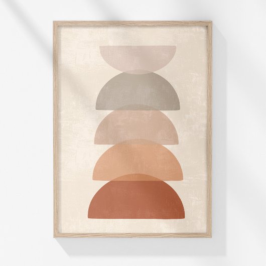 Affiche de décoration murale abstraite soleil terr