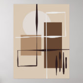 Affiche de décoration murale aux formes abstraites (Devant)