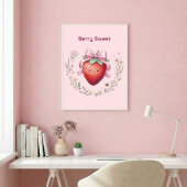 Affiche de décoration murale aux fraises sucrées k
