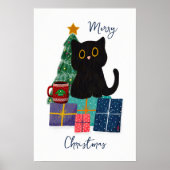 Affiche de décoration murale de café de chat migno (Devant)