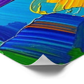 Affiche de décoration murale de design d'art abstr (Coin)