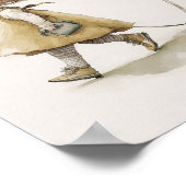 Affiche de décoration murale de dinosaure adorable (Coin)