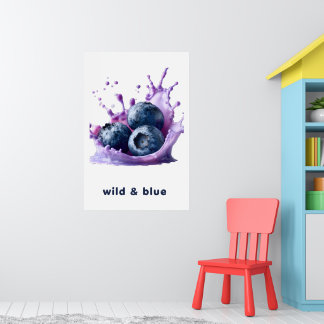 Affiche de décoration murale de fruits Splash d'ét