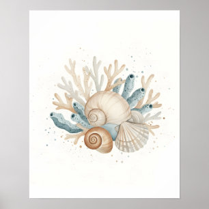 Affiche de décoration murale de salle de bain Coqu