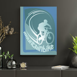 Affiche de décoration murale de VTT vélo tout terr