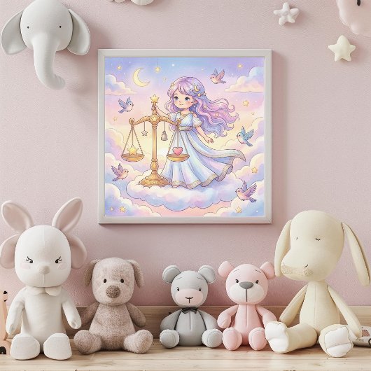 Affiche de décoration murale du zodiaque de bébé B
