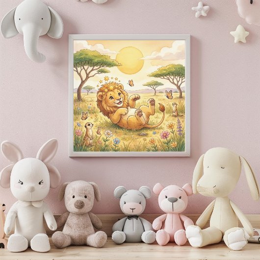 Affiche de décoration murale du zodiaque de bébé L