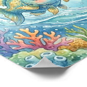Affiche de décoration murale du zodiaque Poissons  (Coin)