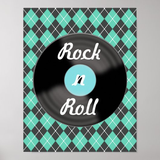Affiche de décoration murale d'un disque vinyle vi (Devant)