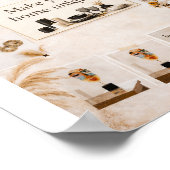 Affiche de décoration murale élégante Boho Chic -  (Coin)