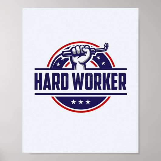 Affiche de décoration murale esthétique | travail (Devant)