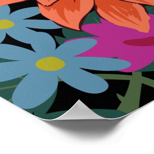 Affiche de décoration murale florale (Coin)