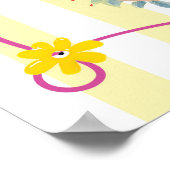 affiche de décoration murale funky hippocampe flor (Coin)