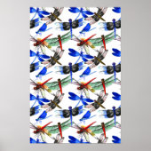 Affiche de décoration murale moderne d'une libellu (Devant)
