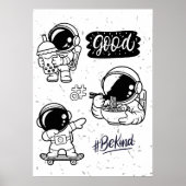 Affiche de décoration murale pour astronaute aux n (Devant)
