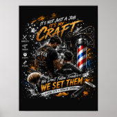 Affiche de décoration pour salon de coiffure (Devant)