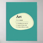 Affiche de définition de dictionnaire d'art person (Devant)