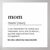 Affiche de définition Nous t'aimons maman Cadeau d (Devant)