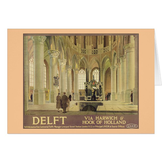 Affiche de Delft LNER (Devant horizontal)